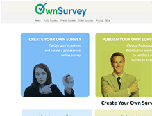 Tablet Screenshot of ownsurvey.com